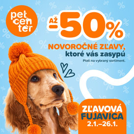 PetCenter hlási zľavovú fujavicu!