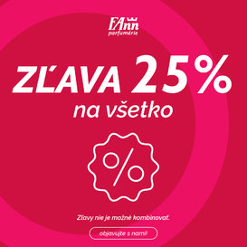 Zľava 25 % na celý sortiment